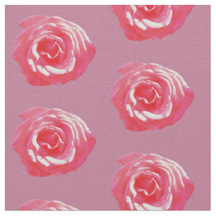 Tela Flores rosa rosadas Personalizado Cotton Twill Fab
