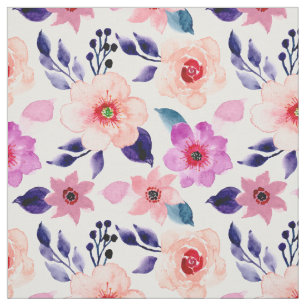 Tela Flores rosadas