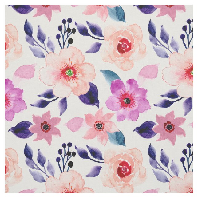 Tela Flores rosadas (Retal)