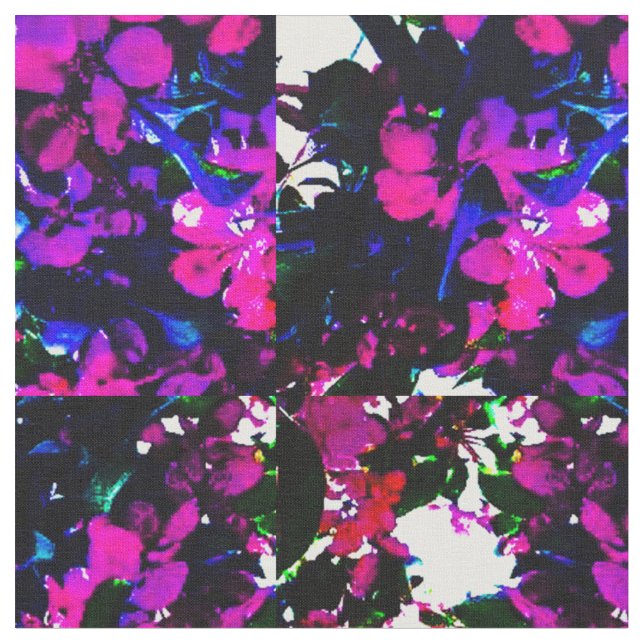 Tela Flores rosas (De cerca)