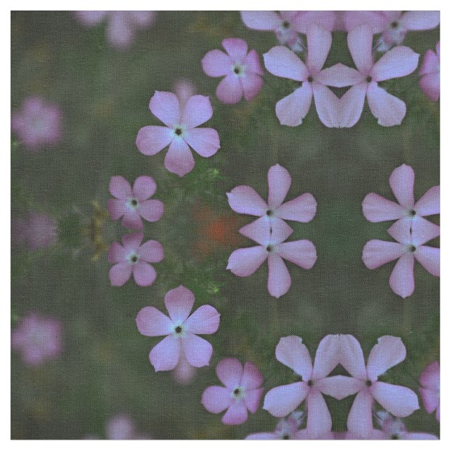 Tela Flores salvajes rosadas (De cerca)
