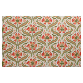 Tela Flores silvestres de Art Nouveau, Persimmon