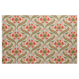 Tela Flores silvestres de Art Nouveau, Persimmon