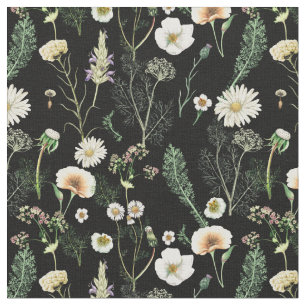 Tela Flores silvestres en la oscuridad