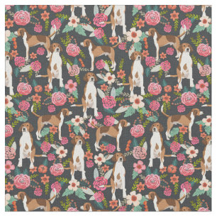 Tela Flores vintage estadounidenses negros