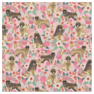 Tela florines de perro leonberger de color rosa