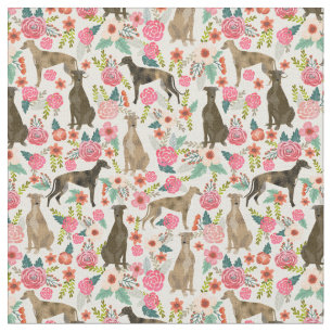 Tela florines grises de color crema vintage