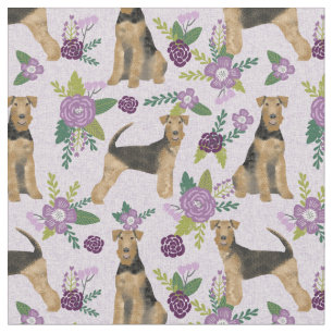 Tela florines malvas airedale terrier