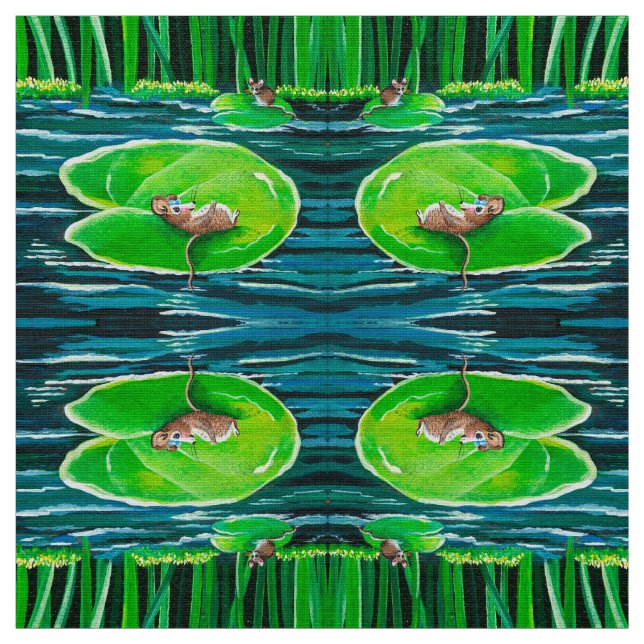 Tela Flotando en mi Lily Pad (Retal)