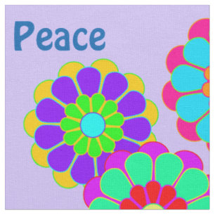 Tela Flower Flower Power Bloom I II III + tu idea