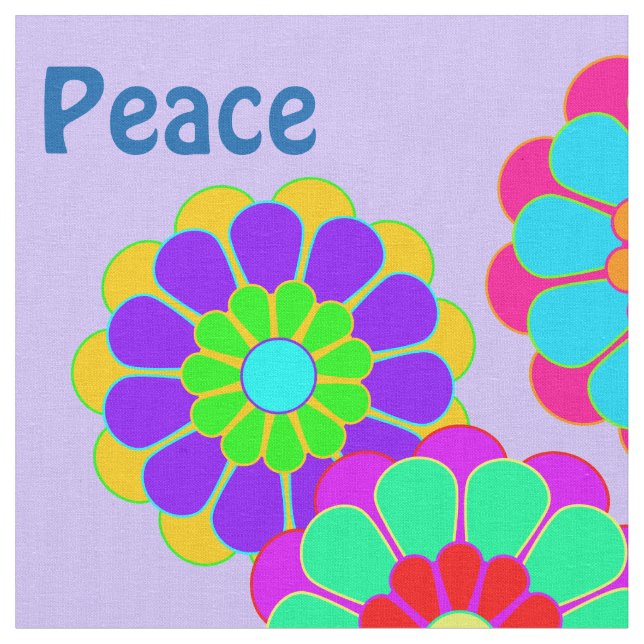 Tela Flower Flower Power Bloom I II III + tu idea (De cerca)