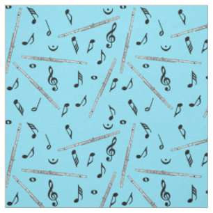 Tela Flute Black Music Notes