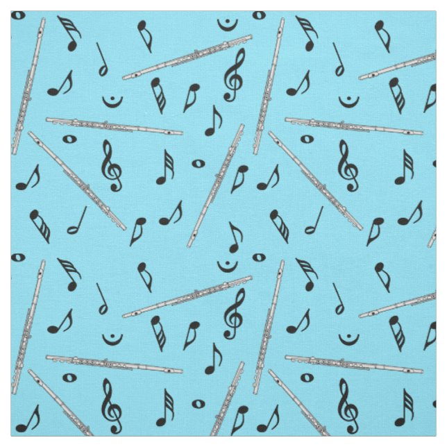 Tela Flute Black Music Notes (Retal)