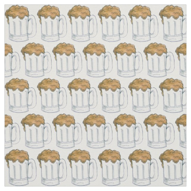Tela Foamy Beer Mug Mugs Ale Stein Drinking Fabric (Retal)