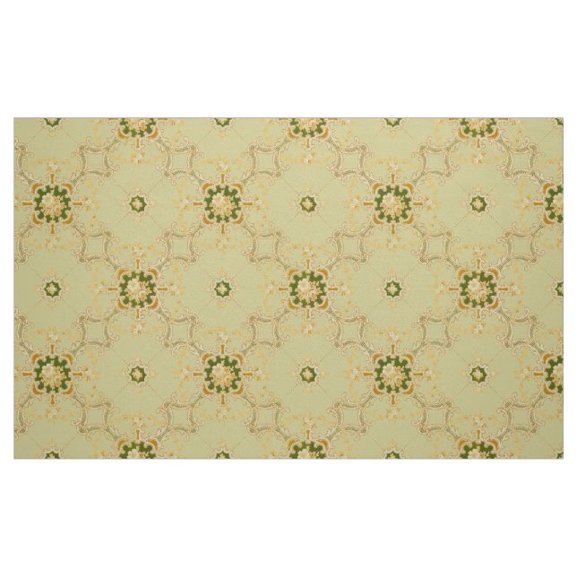 Tela Foliate Scroll Quatrefoils & floral pattern ("Cuarto gordo" (fat quarter))