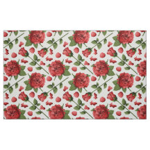 Follaje de Rosa Roja Romántica Jardín Botánico Flo
