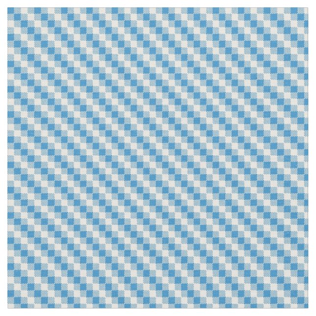 Tela fondo Azul-blanco de los cuadrados (De cerca)