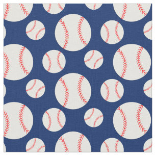 Tela Fondo azul del patrón de béisbol de la marina