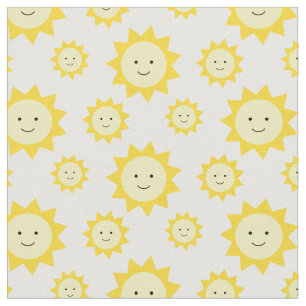 Tela Fondo blanco feliz del sol amarillo