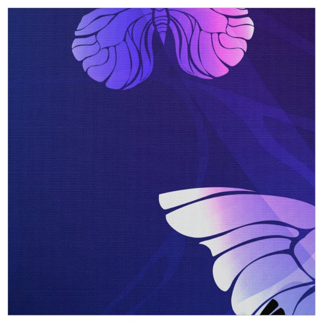 Tela Fondo con mariposas nocturnas (Retal)