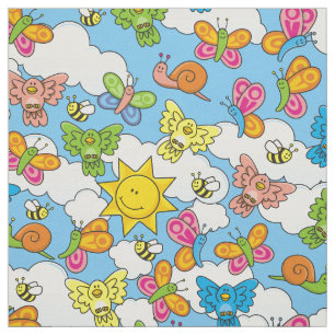 Tela Fondo de animales para bebés