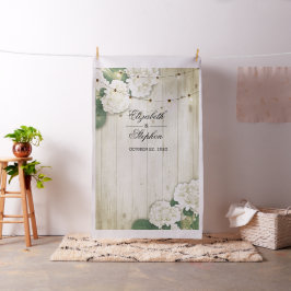 Tela Fondo de la cabina fotográfica boda Hydrangea Luce