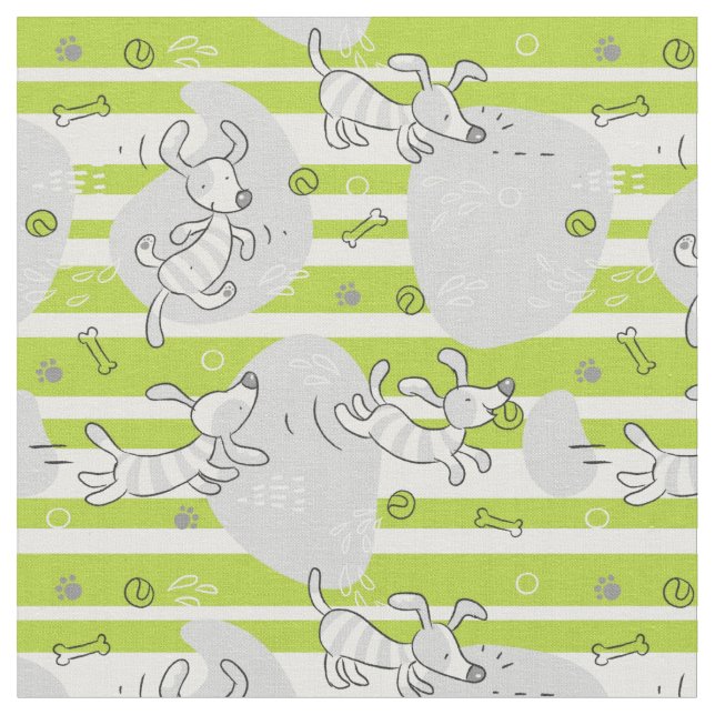 Tela fondo de patrón de reproducción de perros (De cerca)