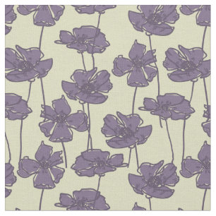 Tela Fondo del estampado de flores del vintage del arte