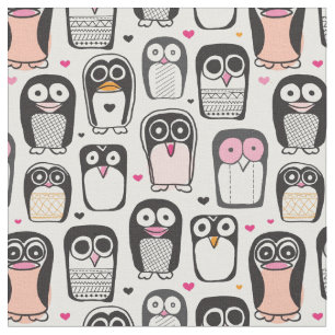 Tela fondo del ilustracion del pájaro del pingüino