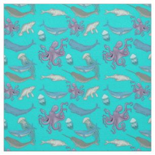 Tela Fondo del patrón oceánico animal