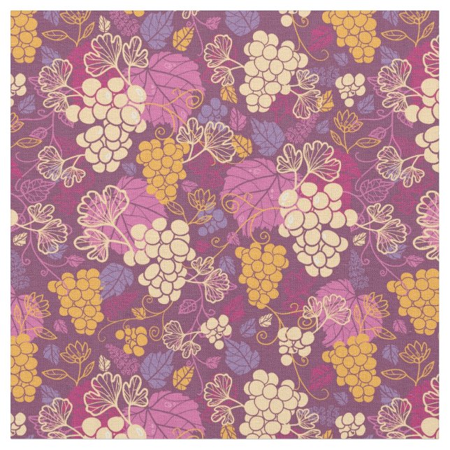 Tela Fondo dulce del modelo de las vides de uva (De cerca)