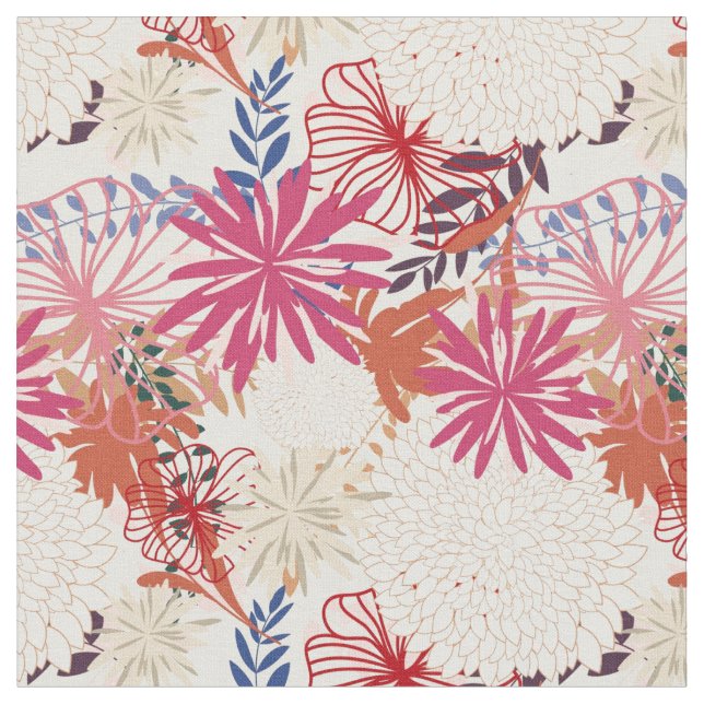 Tela Fondo floral 3 (De cerca)