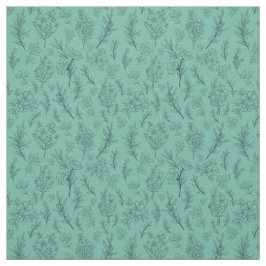 Tela Fondo Verde Transparente Floral