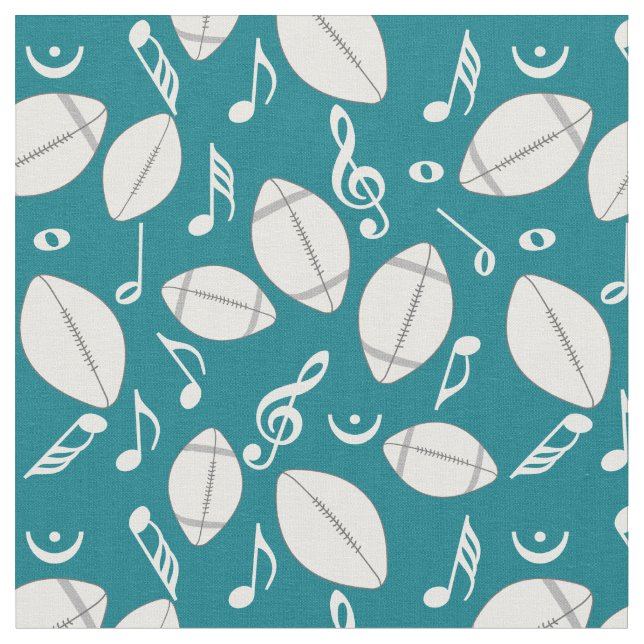 Tela Football Music Notes (De cerca)