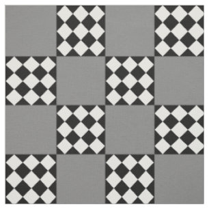 Tela Forma cuadrada del Harlequin blanco negro gris