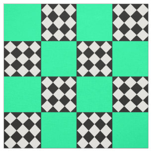 Tela Forma cuadrada del Harlequin blanco verde Textil