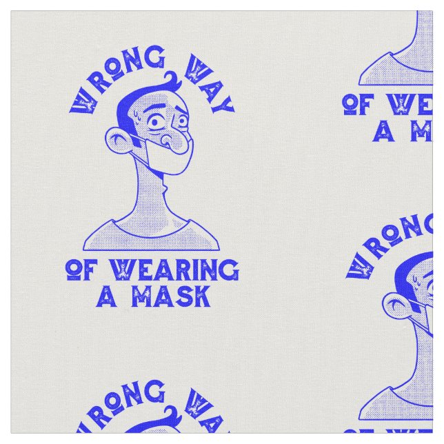 Tela forma equivocada de usar una máscara (De cerca)