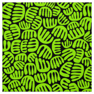 Tela Formas abstractas 301122 - Chartreuse en negro
