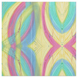 Tela Formas abstractas Patrón azul verde rosa