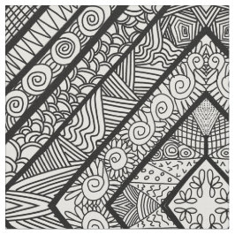 TELA FORMAS PATRÓN NEGRO Y BLANCO