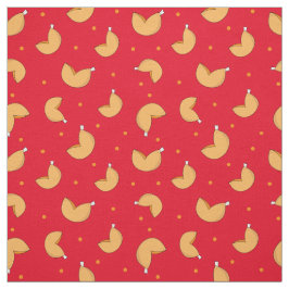 Tela Fortune Cookie Red Chinese Good Lucky Pattern