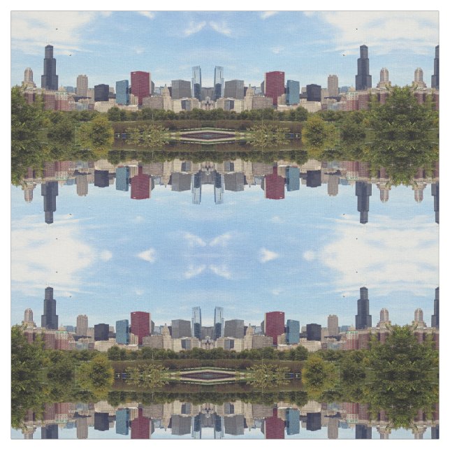 Tela Foto de Chicago City Skyline (Retal)