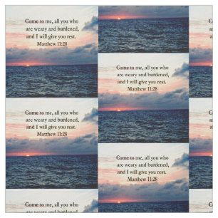 TELA FOTO DE ESPIRITUAL MATTHEW 11:28 SUNRISE SCRIPTURE