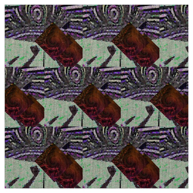 Tela Foto de mosaico con ella en pistacho verde claro (Retal)