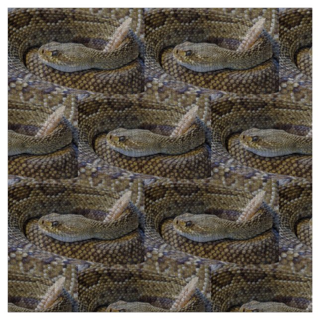 Tela Foto de serpiente de cascabel (Retal)