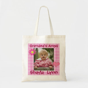 Tela Foto y texto de encargo, bolso personalizado