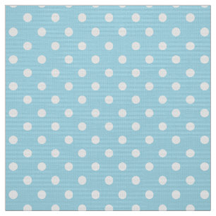 Tela Fotografía de puntos de polka azul