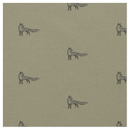 Tela Fox fabric - earth colour