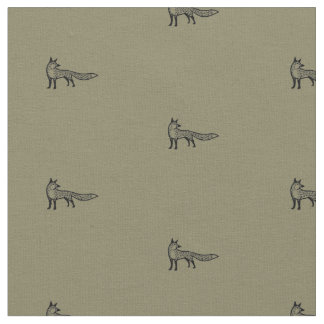 Tela Fox fabric - earth colour
