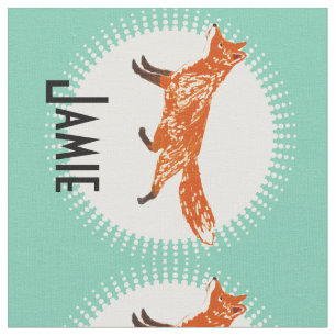 Tela Fox personalizada moderna de la menta